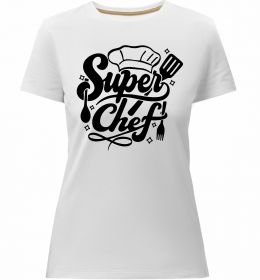 Женская премиум футболка Супер Шеф