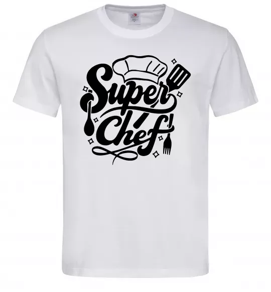 Чоловіча футболка Супер Шеф Білий фото