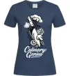Жіноча футболка Culinary genius Темно-синій фото