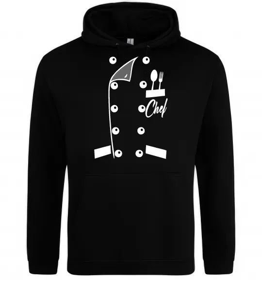 Жіноча толстовка (худі) Кітель шефа Чорний фото