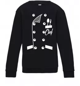 Дитячий світшот Chef with knife Сірий меланж фото