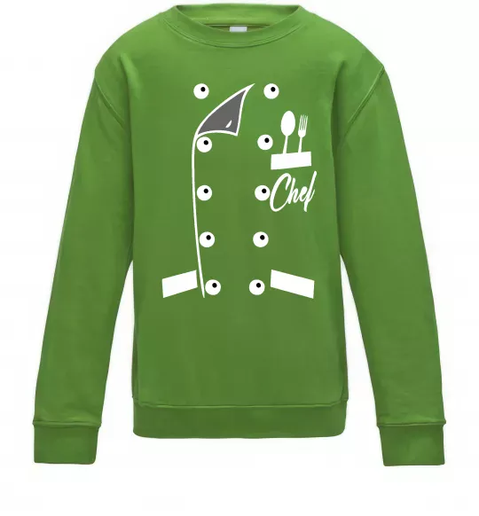 Детский Свитшот Кітель шефа Лаймовый фото