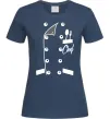 Женская футболка Кітель шефа Темно-синий фото