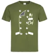 Чоловіча футболка Кітель шефа Оливковий фото