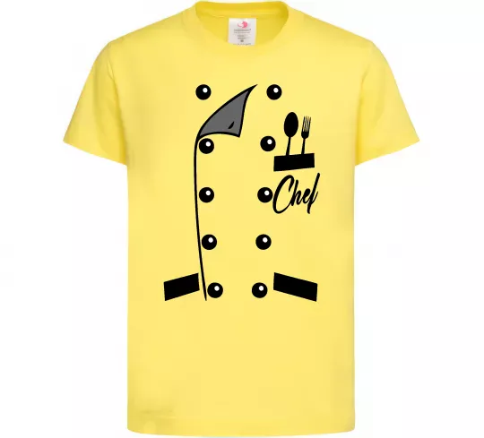 Дитяча футболка Кітель шефа Лимонний фото
