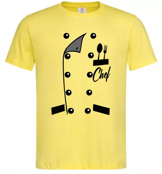Чоловіча футболка Кітель шефа Лимонний фото