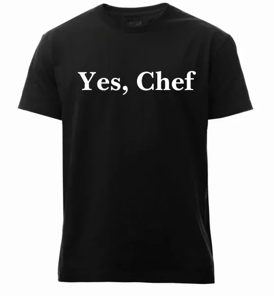 Чоловіча преміум футболка Yes, Chef Чорний фото