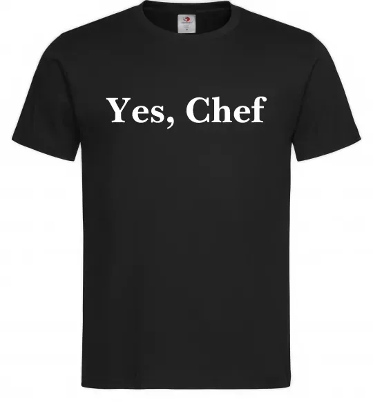 Чоловіча футболка Yes, Chef Чорний фото