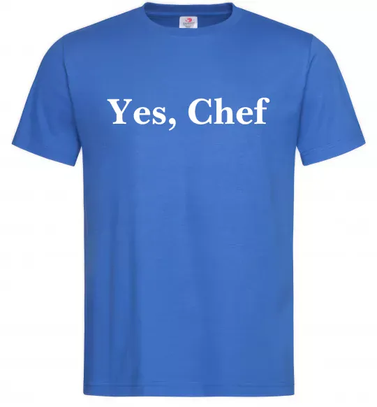 Чоловіча футболка Yes, Chef Яскраво-синій фото