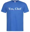 Чоловіча футболка Yes, Chef Яскраво-синій фото