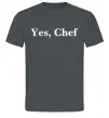Чоловіча футболка Yes, Chef Графіт фото