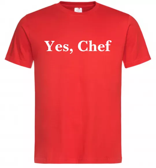 Чоловіча футболка Yes, Chef Червоний фото
