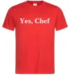 Чоловіча футболка Yes, Chef Червоний фото