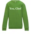 Дитячий світшот Yes, Chef Лаймовий фото