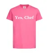 Детская футболка Yes, Chef Ярко-розовый фото