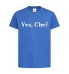 Детская футболка Yes, Chef Ярко-синий фото