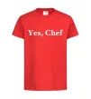 Детская футболка Yes, Chef Красный фото