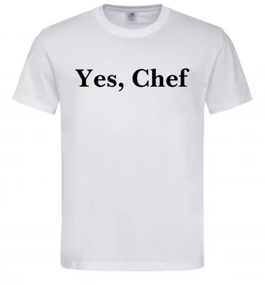Чоловіча футболка Yes, Chef Білий фото