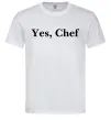 Чоловіча футболка Yes, Chef Білий фото