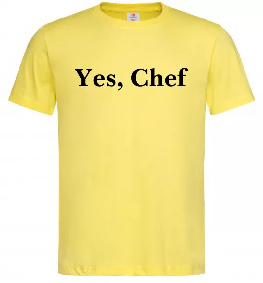 Чоловіча футболка Yes, Chef Лимонний фото