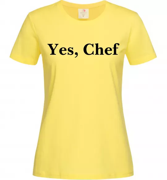 Жіноча футболка Yes, Chef Лимонний фото
