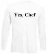 Лонгслів Yes, Chef Білий фото
