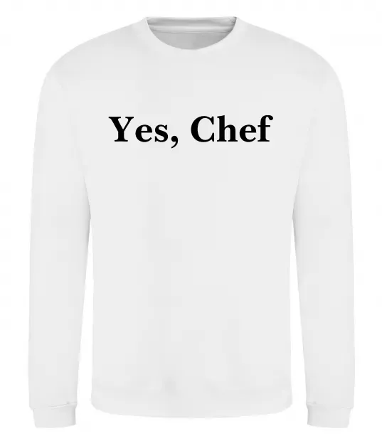 Світшот Yes, Chef Білий фото