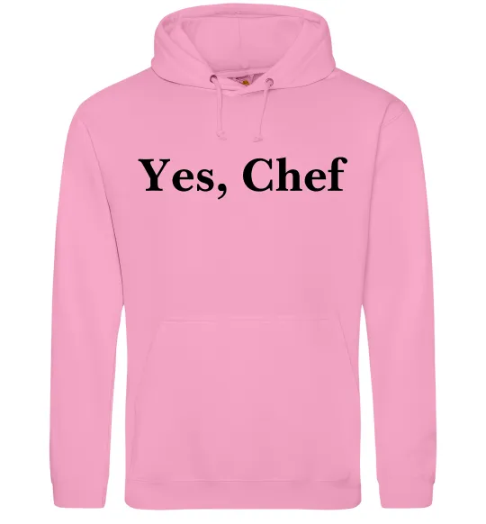 Мужская толстовка (худи) Yes, Chef Розовый фото