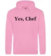 Женская толстовка (худи) Yes, Chef Розовый фото