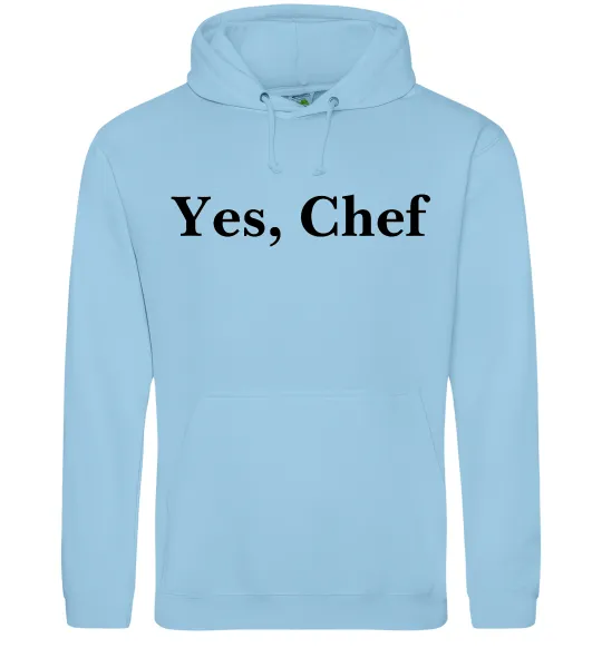 Женская толстовка (худи) Yes, Chef Голубой фото