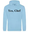 Женская толстовка (худи) Yes, Chef Голубой фото