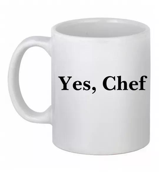 Чашка керамічна Yes, Chef Білий фото