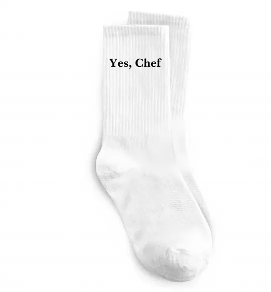 Шкарпетки Yes, Chef Білий фото