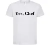 Детская футболка Yes, Chef Белый Детская футболка Yes, Chef Белый фото