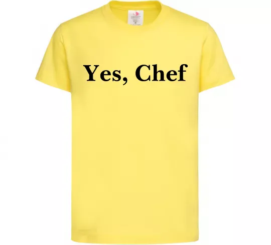 Детская футболка Yes, Chef Лимонный фото