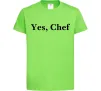 Детская футболка Yes, Chef Лаймовый Детская футболка Yes, Chef Лаймовый фото