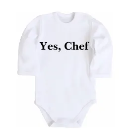Дитячий бодік Yes, Chef Білий фото