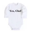 Дитячий бодік Yes, Chef Білий фото