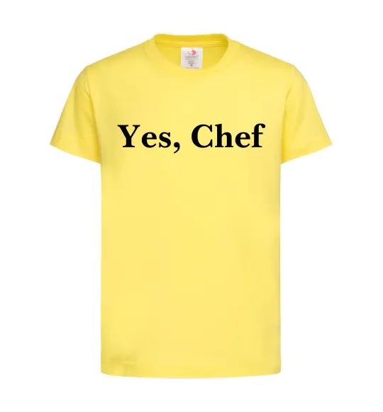 Детская футболка Yes, Chef Лимонный фото