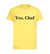 Детская футболка Yes, Chef Лимонный фото