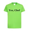 Детская футболка Yes, Chef Лаймовый фото