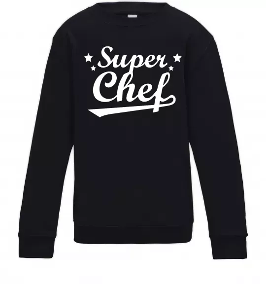 Дитячий світшот Super Chef Чорний фото