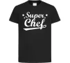 Дитяча футболка Super Chef Чорний фото