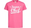 Дитяча футболка Super Chef Яскраво-рожевий фото