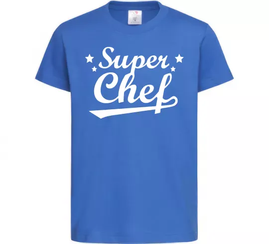 Дитяча футболка Super Chef Яскраво-синій фото