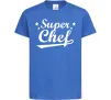Дитяча футболка Super Chef Яскраво-синій фото