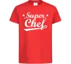 Дитяча футболка Super Chef Червоний фото