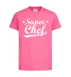 Дитяча футболка Super Chef Яскраво-рожевий фото