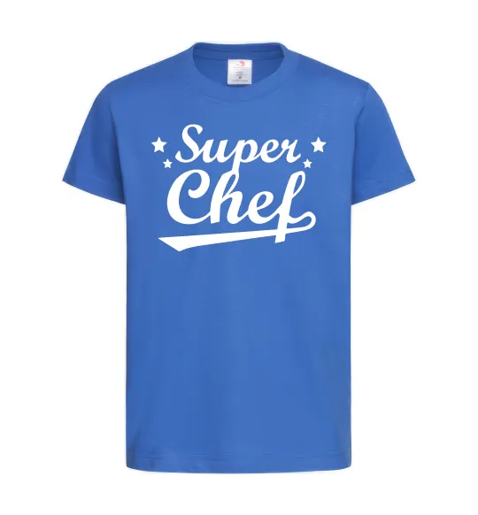 Дитяча футболка Super Chef Яскраво-синій фото