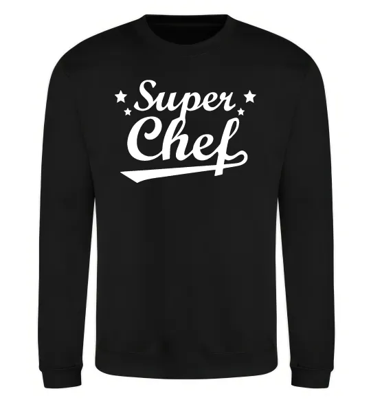 Світшот Super Chef Чорний фото